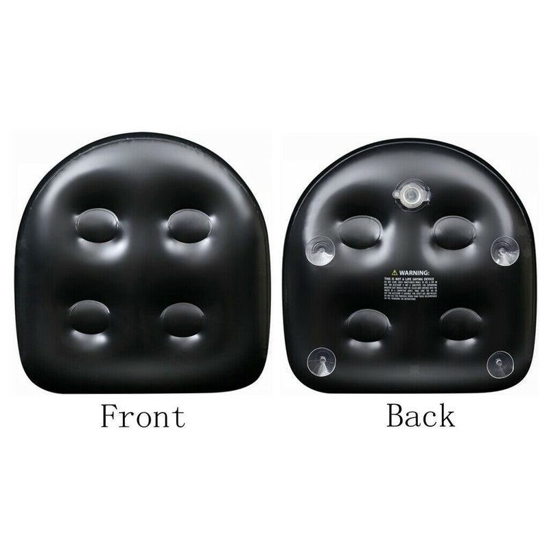 2 Pack Outdoor Spa Booster Seat Water Air Inflatable Hot Tub Cushion Black