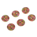 100Pcs 15mm Sun Flower Wooden 2-holes Buttons for Art Crafts Scrapbooking