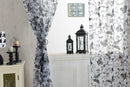 Butterfly Sheer Voile Window Treatment Curtain Drape Panel Valance Black 1Mx2M