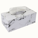 2x PU Leather Tissue Box Case Cover Paper Napkin Holder Home Office Decor