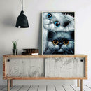 5D DIY Full Drill Diamond Painting Cats Animal Cross Stitch Embroidery Kits