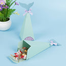 10x Mermaid Gift Boxes Sweet Paper Candy Box Mermaid Birthday Party Decoratio Gw