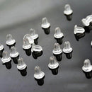 500PCS Rubber Earring Back Stoppers Ear Post Nuts Findings Jewelry Making 4MM