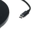 2 in 1 Type-C to Micro USB/HDMI/VGA HUB Dock +5W Wireless Charger Black