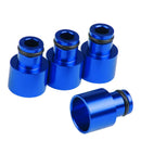 8x High Quality Fuel Injector Adapters for Acura B16 B18 D16Z D16Y Blue+Red