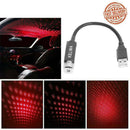 USB Car Atmosphere Lamp Interior Ambient Star Light LED Projector Starry Sky Red