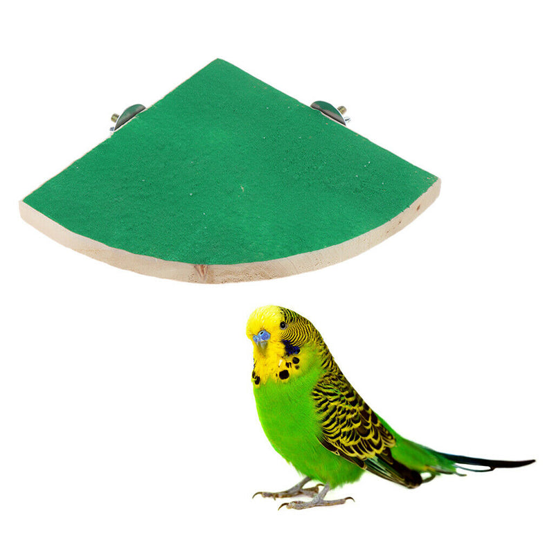 Wooden Small Animal Sector Stand Perch Hamster Guinea Pig Exercise Platform