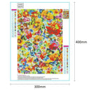 5D DIY Full Drill Diamond Painting Colorful Flower Butterfly Cross Stitch