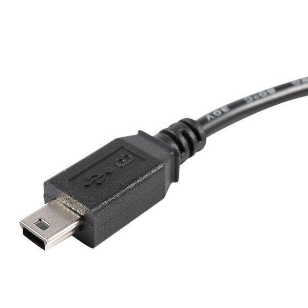 1.5m Mini USB B 5pin Male To Female Extension Cable Cord Adapter Black