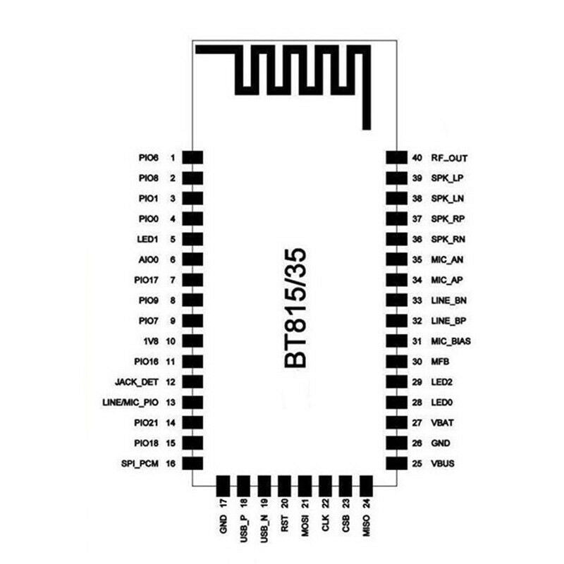 1PCS Bluetooth 4.0 Stereo Audio Module Control Chip CSR8635 Stereo Bluetoot A Pb