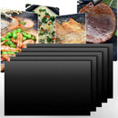 Copper BBQ Grill Mat Non-stick Reusable Heat Resistant Barbecue Pad Sheet zxc