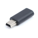 Black Micro USB Female to Mini USB Male Adapter Charger Converter AdaptorB Bj