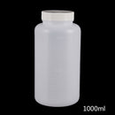 1000ml clear plastic cylinder shaped chemical storage reagent sample bottle M&O
