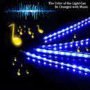 Car Interior Lights 4pcs 36 Led DC 12V Multicolor Music Car Led Strip Light