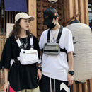 Men Chest Bag Small Hip Hop Streetwear Functional Chest Bag Cross Shoulder