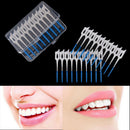 40pcs Disposable Toothpicks Soft Clean Interdental Seam Brush Elastic MassageLJ