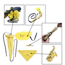 Alto Tenor Soprano Saxophone Care Kit, Cleaning Cloth Swabs Mouthpiece Brush for