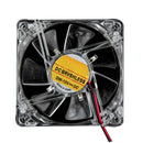 Fan Size: 80x80x25mm Colorful Quad 4-LED Light Neon Clear 80mm PC Computer