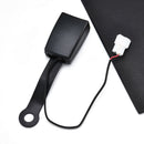 New Plastic Car Safety Seat Belt Lock Buckle Socket Plug Connector+Warning Cable