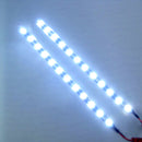 2x Cool White 12 LEDs 30cm/11.8" 5050 SMD LED Strip Light Waterproof 12V Car
