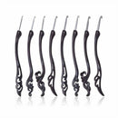 8 Pcs/ Set Soft Plastic Handle Knitting Needles Aluminum Crochet Kit Sewing