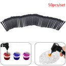 50Pc/Set Pigment Sticks Disposable Tattoo Mixing Stick Coloring Stirring Rods ^