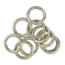 10 Pieces Mini Sliver Circle Carabiner Spring Clip Hook Keychain Outdoor
