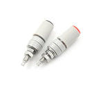 2pcs M5 Type High Current 4mm Female Banana Jack Socket Test Binding Post 30A  Z