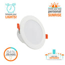 1X(4 Inch Multicolor Full Function Led Smart Downlight Round Ceiling Recess