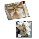 10m Burlap Ribbon Table Runner Rustic Wedding Decoration S3F4