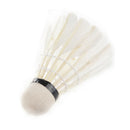 Regail 12Pcs Training White Teal Feather Badminton Shuttlecocks for Practic