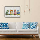 Four Birds 5D DIY Full Round Diamond Painting Cross Stitch Embroidery Kit A