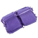 100 Light Purple Organza Wedding Favour Candy Bags Jewellery Organza Pouche