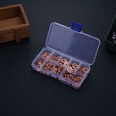 200pcs Copper Washer Sealing Ring Gasket Flat Kit with Box Hardware Tool