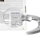 Magnifier,Led Magnifier Desk Clamp,1.85X+4X Led Magnifier Lamp,Dimmable Mag