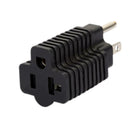 Wa-1051 5-15P Plug To 5-15R 5-20R Amp T-Blade Female Adapter 15 Amp Home Pl O7E8