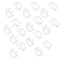 20 Pcs Silicone Earbud For Covert Acoustic Tube Earpiece Walkie Talkie Radio