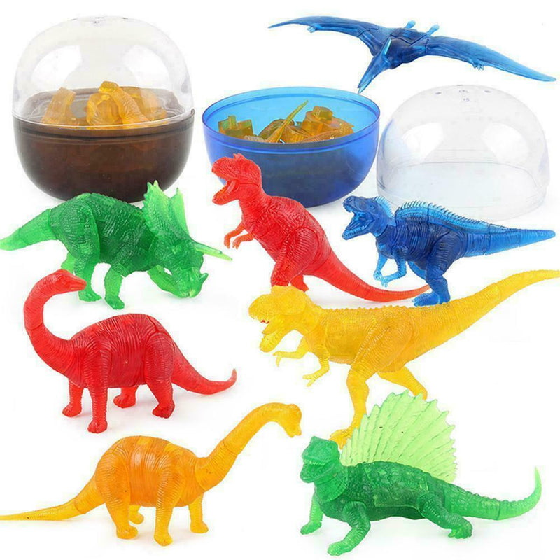 8Pcs/Package DIY Disassembly Smart Egg Twisted Egg Blind Box Dinosaur Egg S1A9