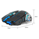 2.4G Wireless Rechargeable 2400DPI Adjustable 7 Colors Backlight Game Mouse