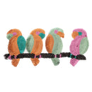 FourParrot Animal Sequins Patches For Clothing Iron On Embroidered AppliqueOZ
