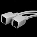 10Pack Power Over Ethernet PoE Adapter Injector + Splitter Cables Kit White