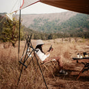 Aluminum Hanging Rack Outdoor Camping Picnic BBQ Triangle Cookware Shelf