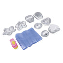 8 Pcs Metal Bath Bombs Molds with Shrink Bags Capper Bath Toys for DIY Craft