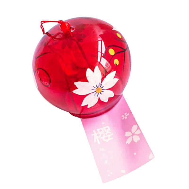 10Pcs Japanese Glass Wind Chimes Art Decor Wind Bells for Home Window Decor