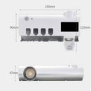 Smart UV SterilizationToothbrush Holder Dispenser USB Solar-panel