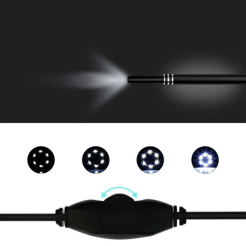 USB Endoscope Visual Ear Cleaner Earwax Inspection Camera For Android Windows PC