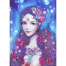 5D DIY Special Shaped Diamond Painting Girl Embroidery Craft Kit Home Decor