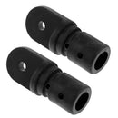 2Pcs Nylon Marine Boat Insert Inside Eye End Cap Fitting Access Parts Black