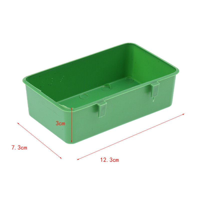 Count 10 Bird Feeder,Seed Food Container,Cage Accessories for Finch Parakeet