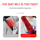 2pcs Car Seat Belt Cover Fluffy Safety Belt Shoulder Pad Protector (Red) A